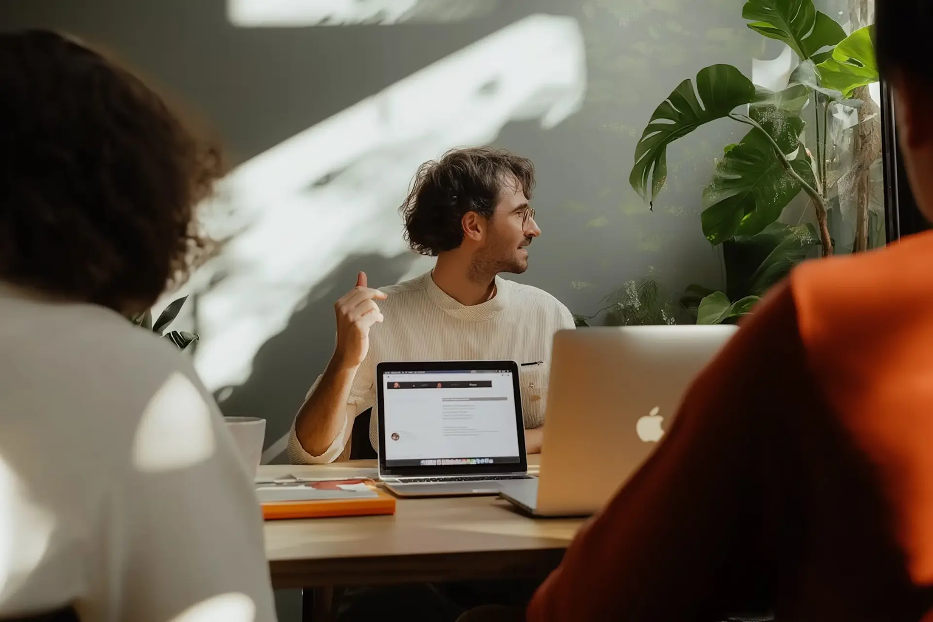 Growth Yogi team collaborating in the studio